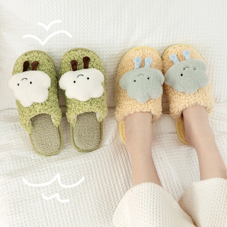 Warm Fluffy Cloud Plush Slippers