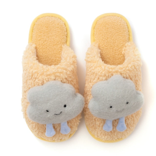 Warm Fluffy Cloud Plush Slippers