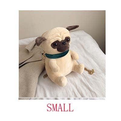 Kawaii Pug Plush Backpack