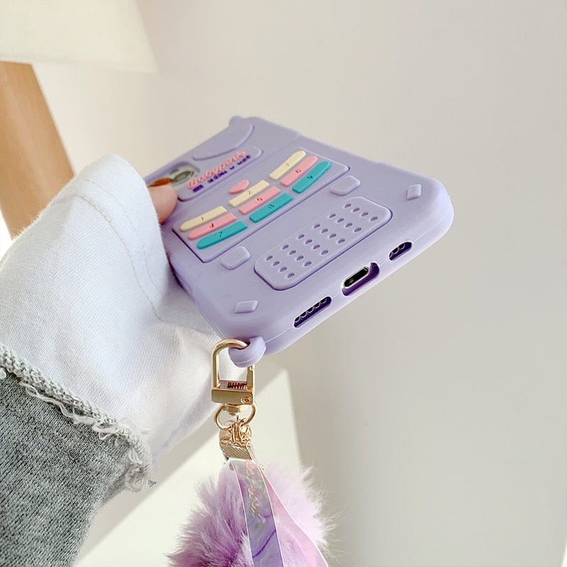 Retro Heart iPhone Case Pink / Purple