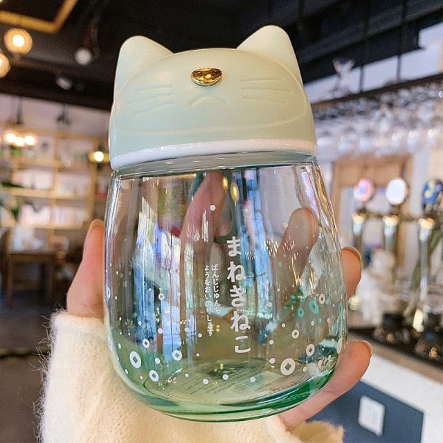 Sakura Cat Water Bottle