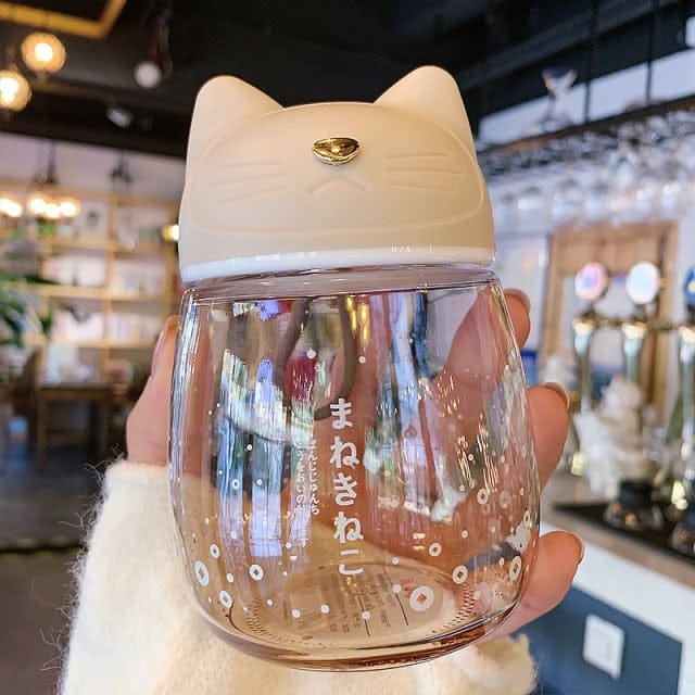 Sakura Cat Water Bottle