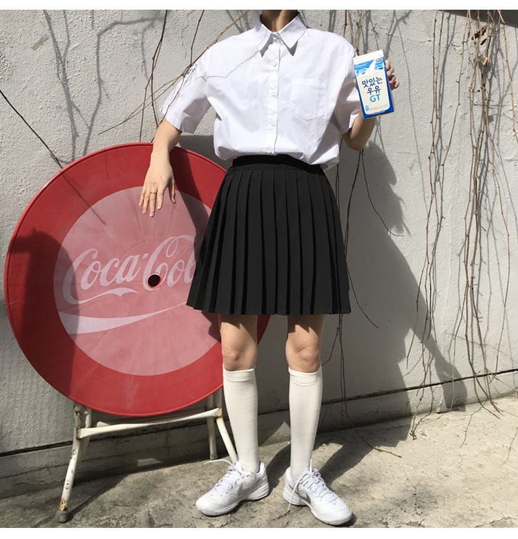 Kawaii Pleated Tennis Mini Skirt