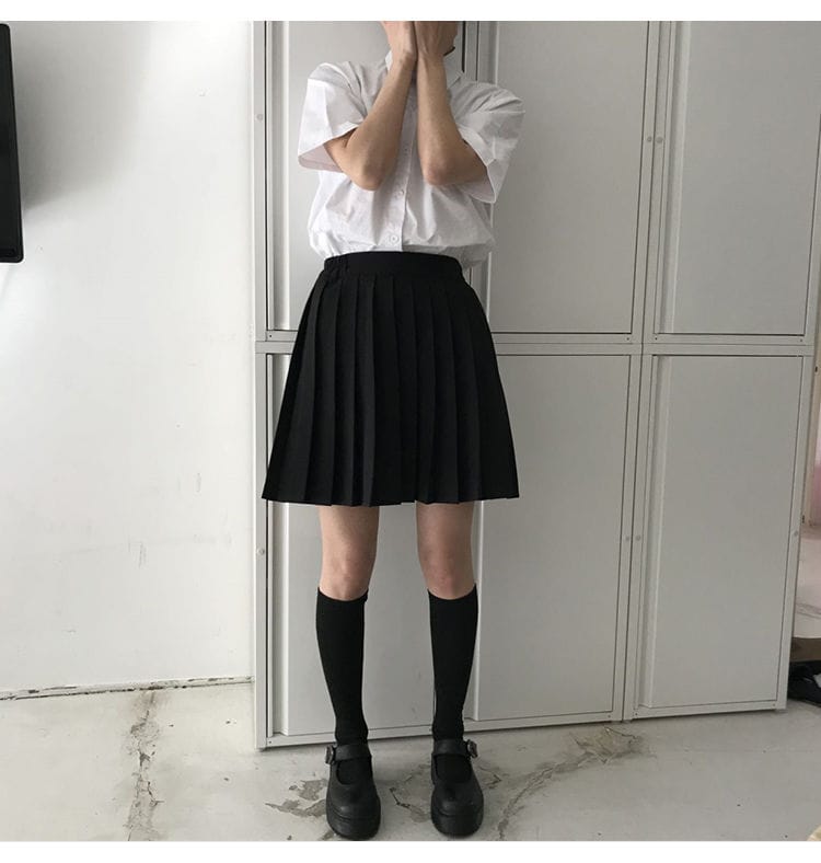 Kawaii Pleated Tennis Mini Skirt