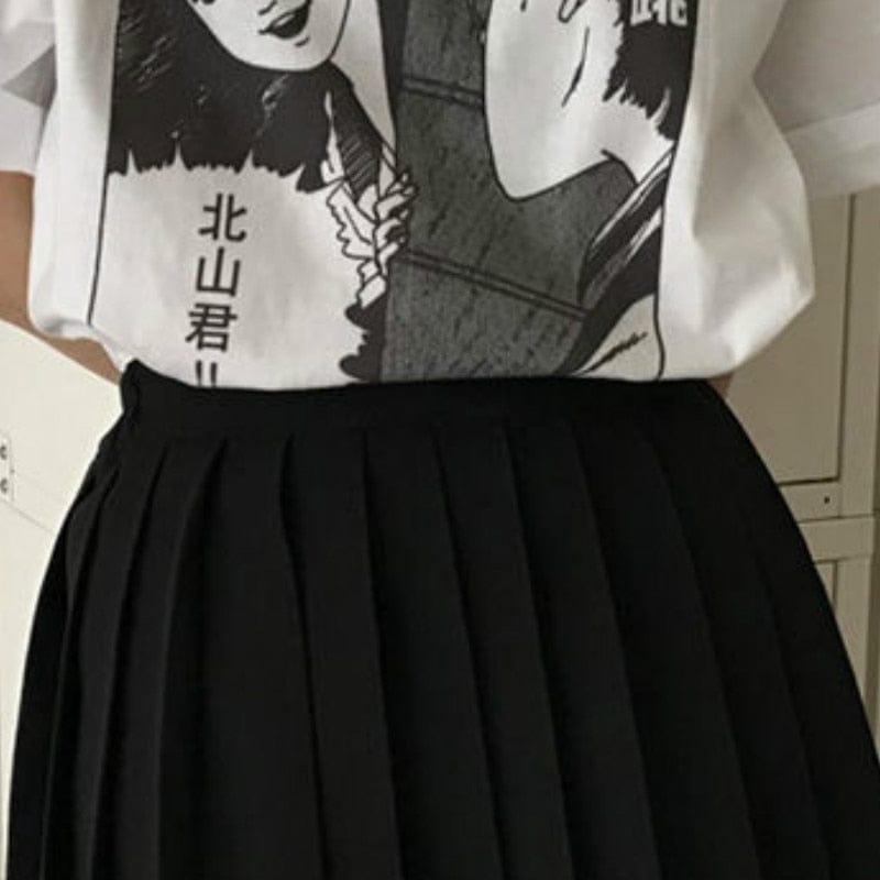 Kawaii Pleated Tennis Mini Skirt