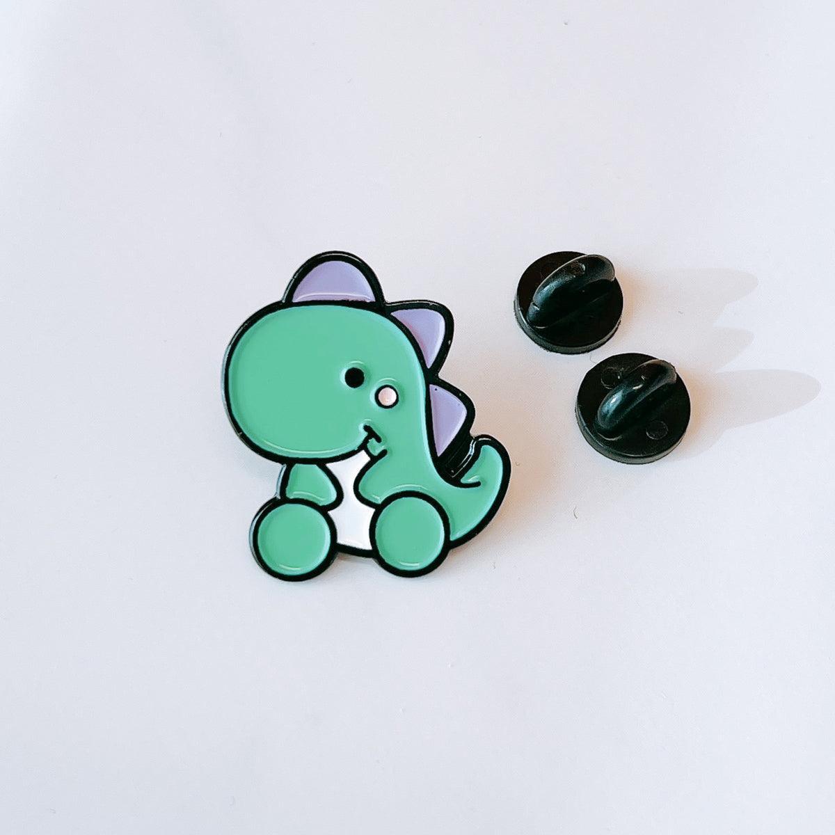 Cute Dinosaur Brooch Lapel Pin Badge for Women Gift Enamel Pin