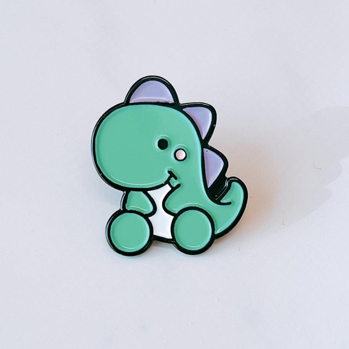 Cute Dinosaur Brooch Lapel Pin Badge for Women Gift Enamel Pin