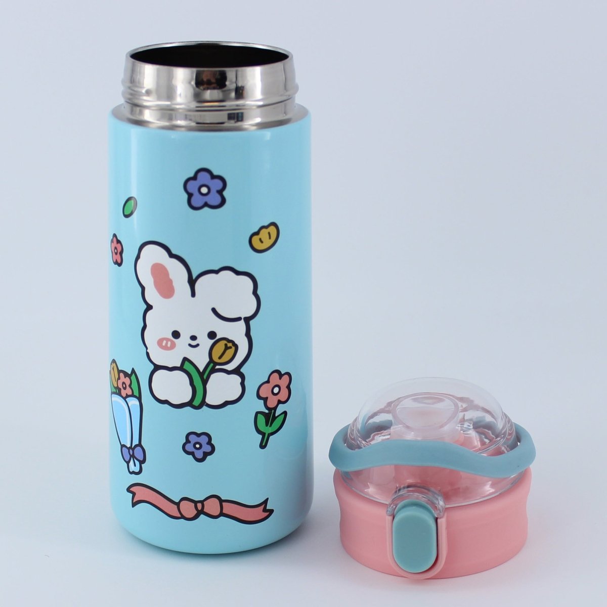 Thermos Stainless Steel Insulated Water Bottle with Straw Stickers 16.9 oz