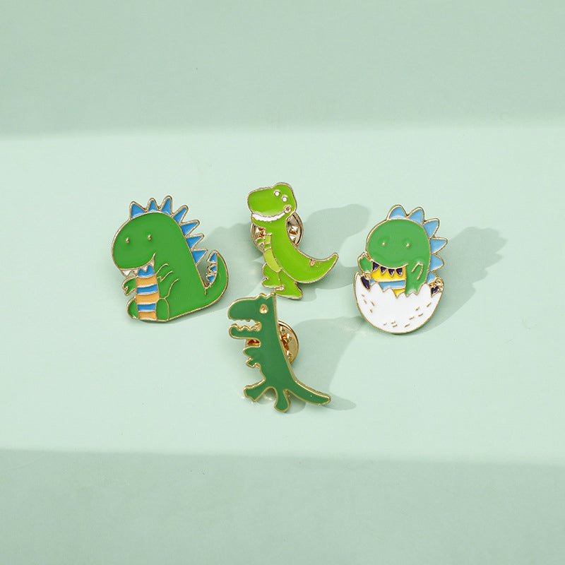 Cute Dinosaur Brooch Lapel Pin Badge for Women Gift Enamel Pin