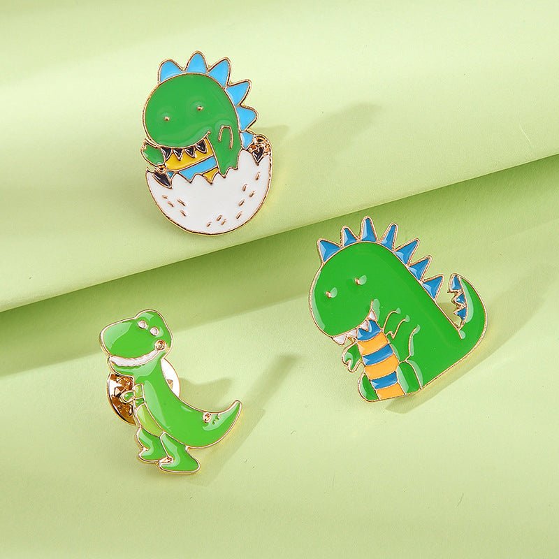 Cute Dinosaur Brooch Lapel Pin Badge for Women Gift Enamel Pin
