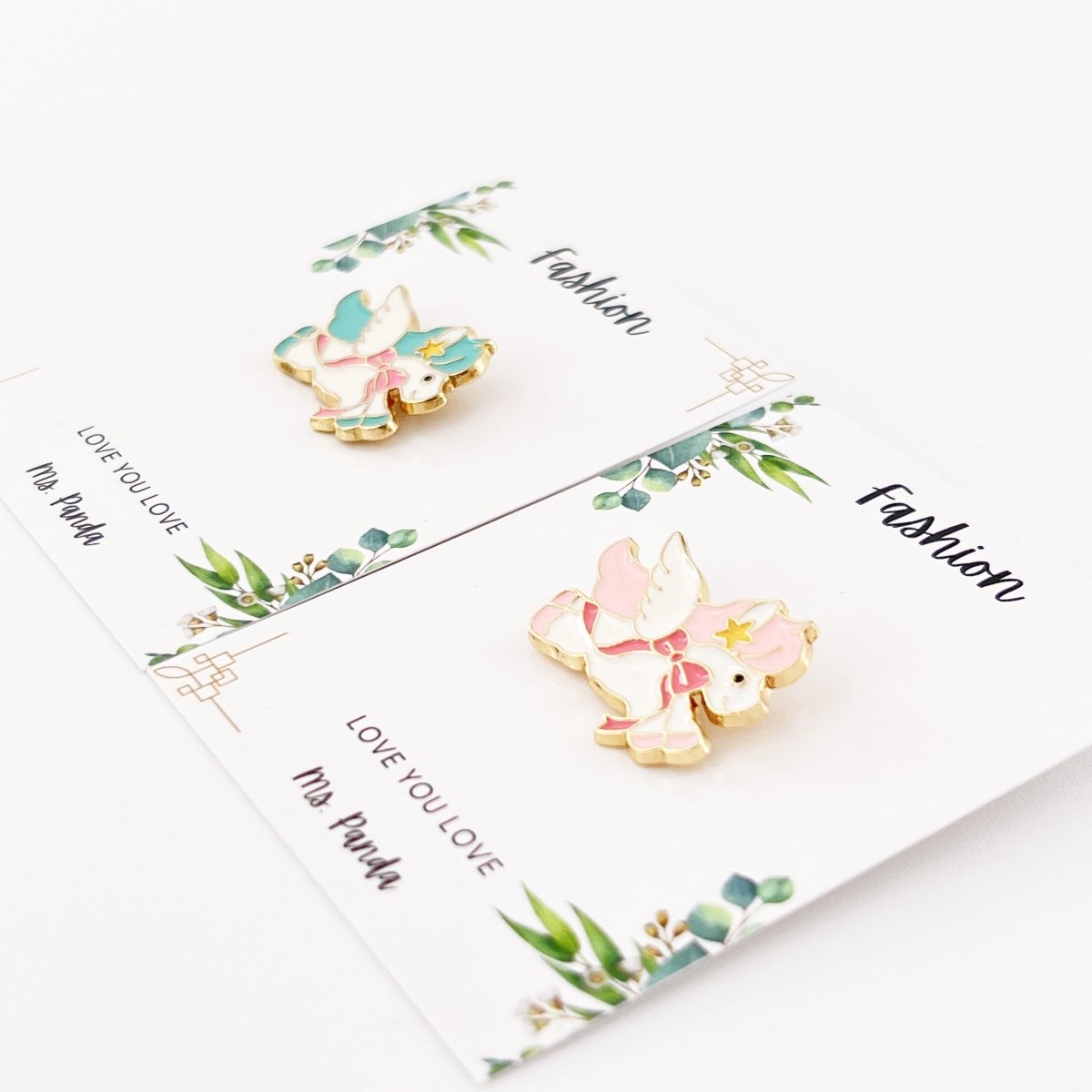 Mini Unicorn Pin 2 pcs Cute Anime Lapel Enamel Pin