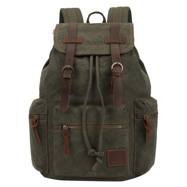 Quality Vintage Canvas Backpacks Men And Women Travel Bag