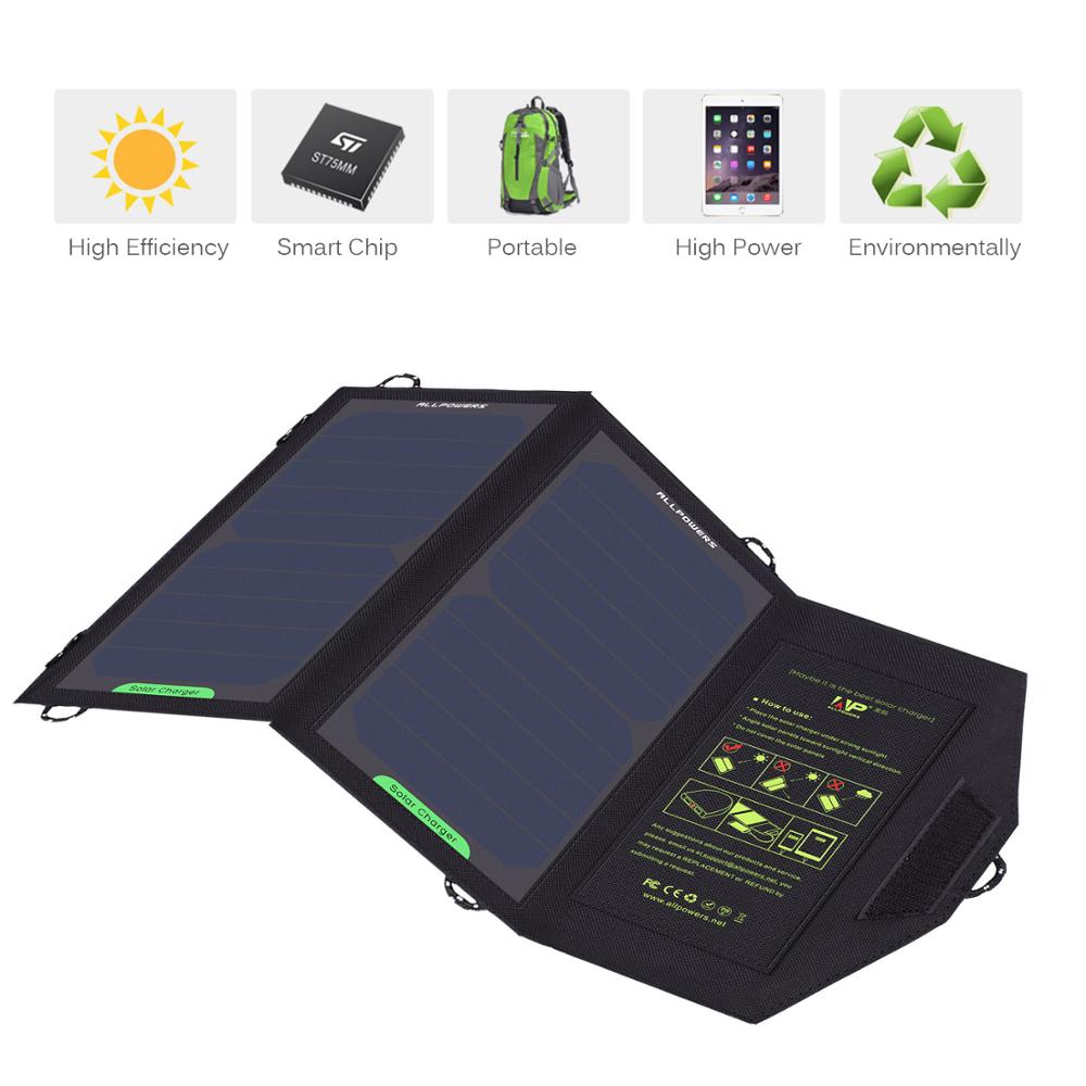 Portable ALLPOWERS Solar Panel Charger 10W 5V