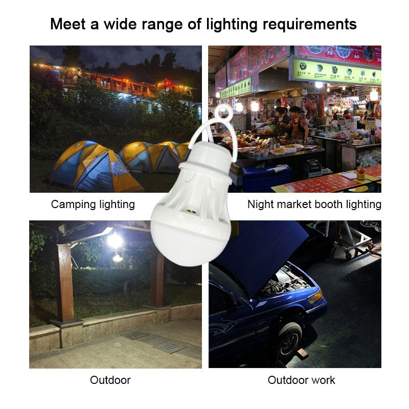 LED Lantern Portable Camping Lamp Bulb 5V USB