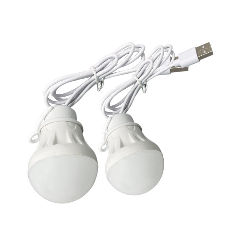 LED Lantern Portable Camping Lamp Bulb 5V USB