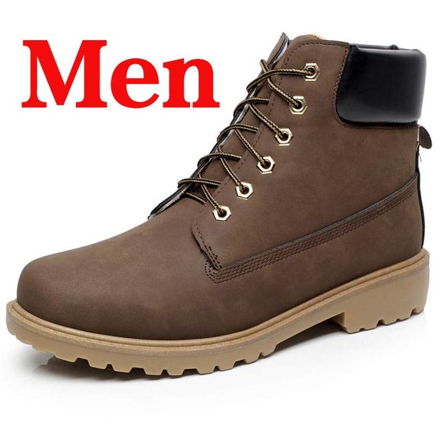 Winter Men Boots PU Outdoor Snow Ankle Boots Male