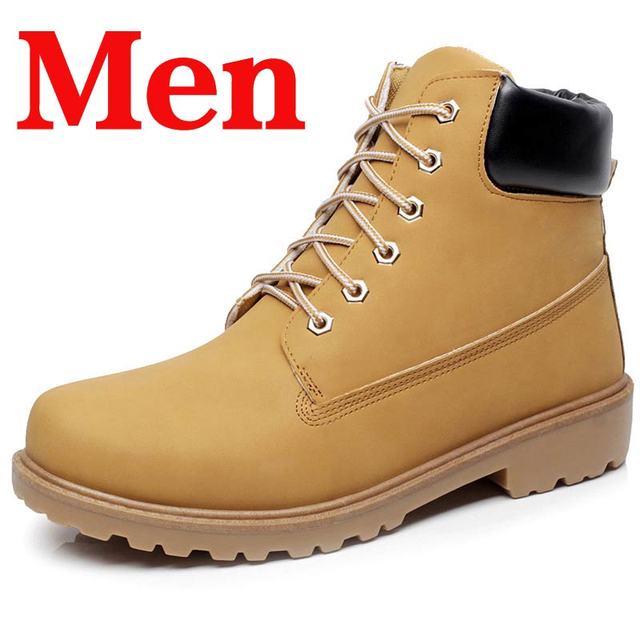 Winter Men Boots PU Outdoor Snow Ankle Boots Male