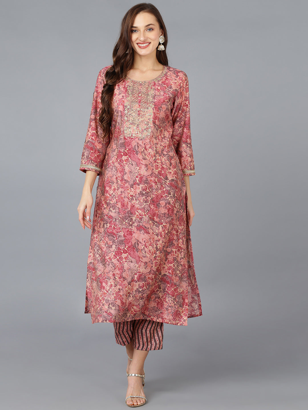 Ahika Women Silk Blend Embroidered