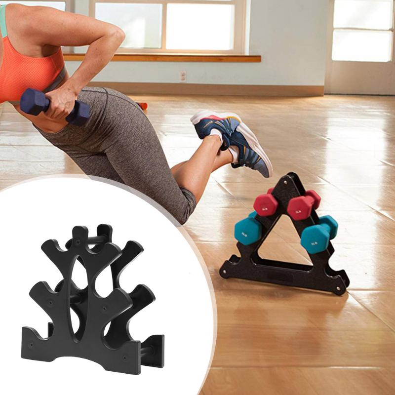 3-Tier Home Office Gym Multi-layer Hand-Held Dumbbell Weight Storage Rack Stand