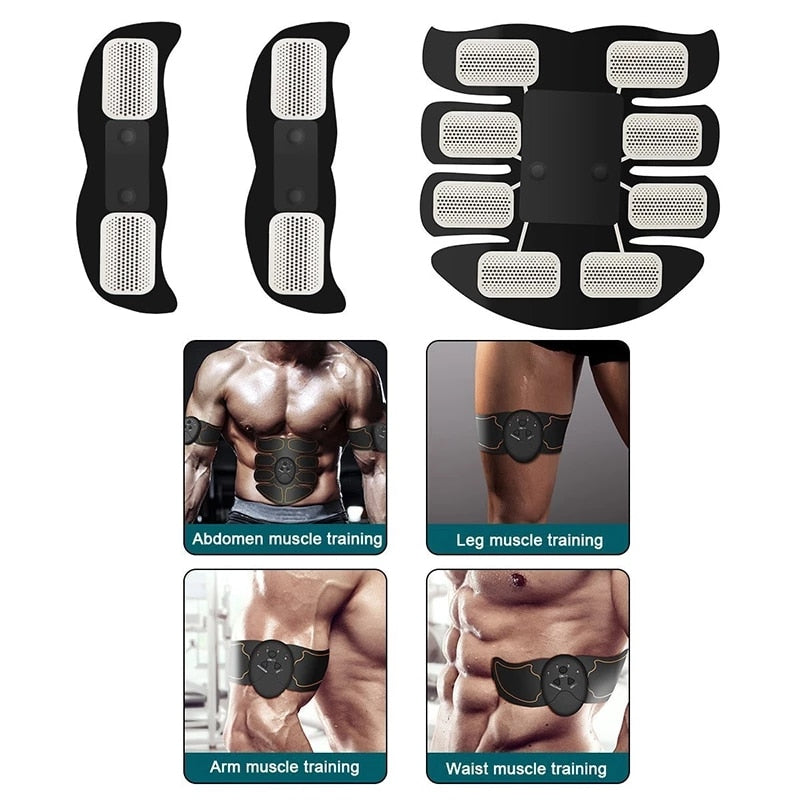 Home Fitness EMS Abdominal Abs Hip Muscle Stimulation Body Trainer