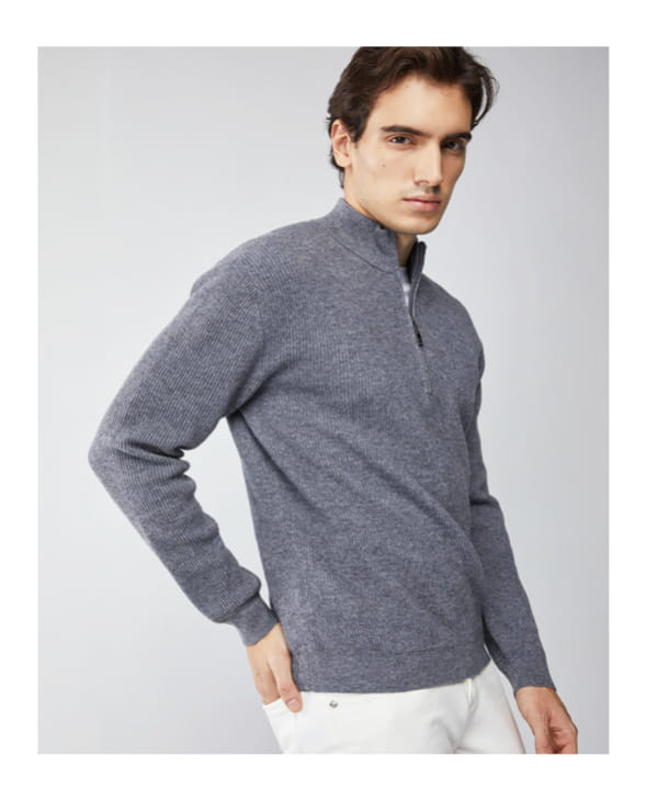 Men's Cashmere Business Casual Zipper Sweater(NEW) – excellten