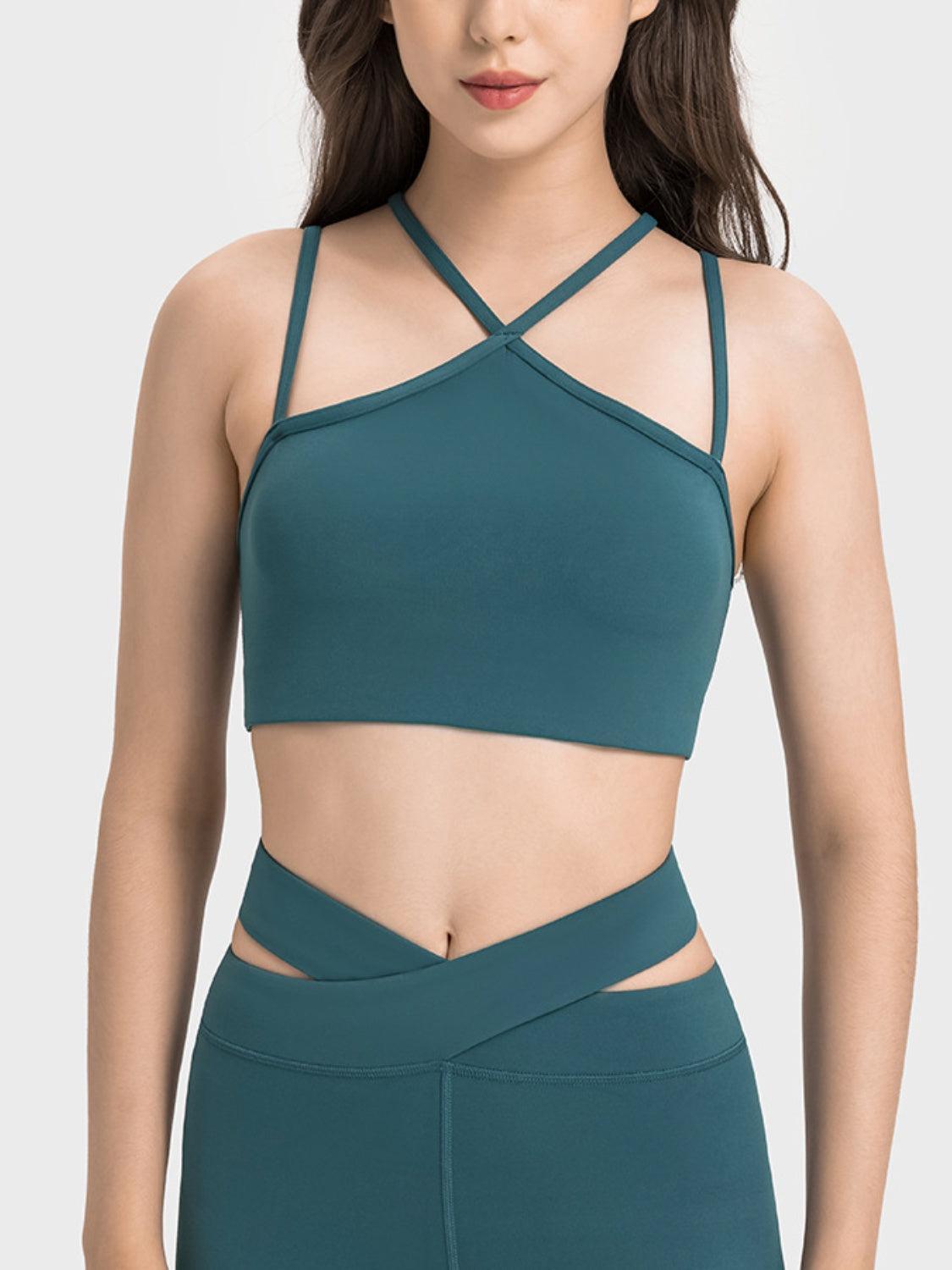 Extra Soft Double-Strap Cropped Cami Sports Bra