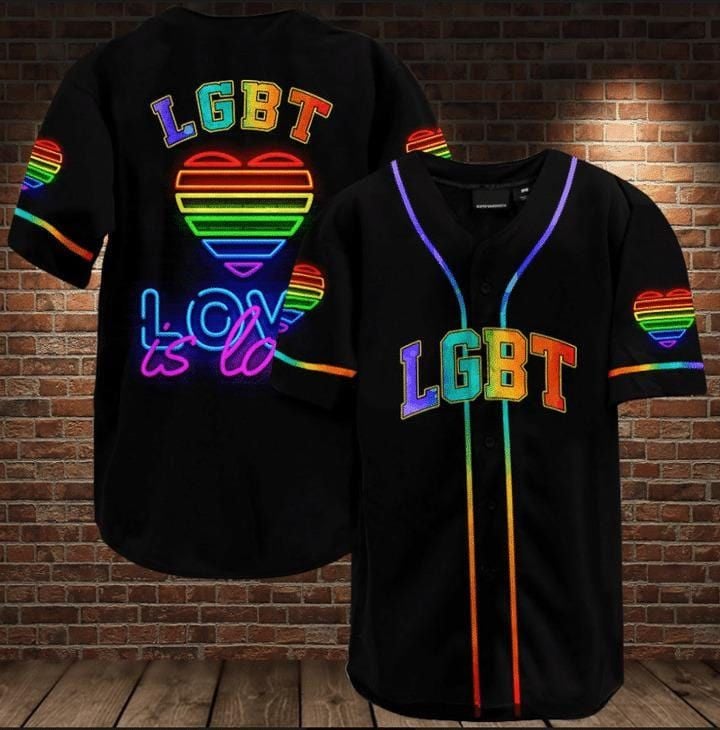 Personalized Custom Name LGBT Pride Shut the up Baseball Tee Jersey Shirt Printed 3D
