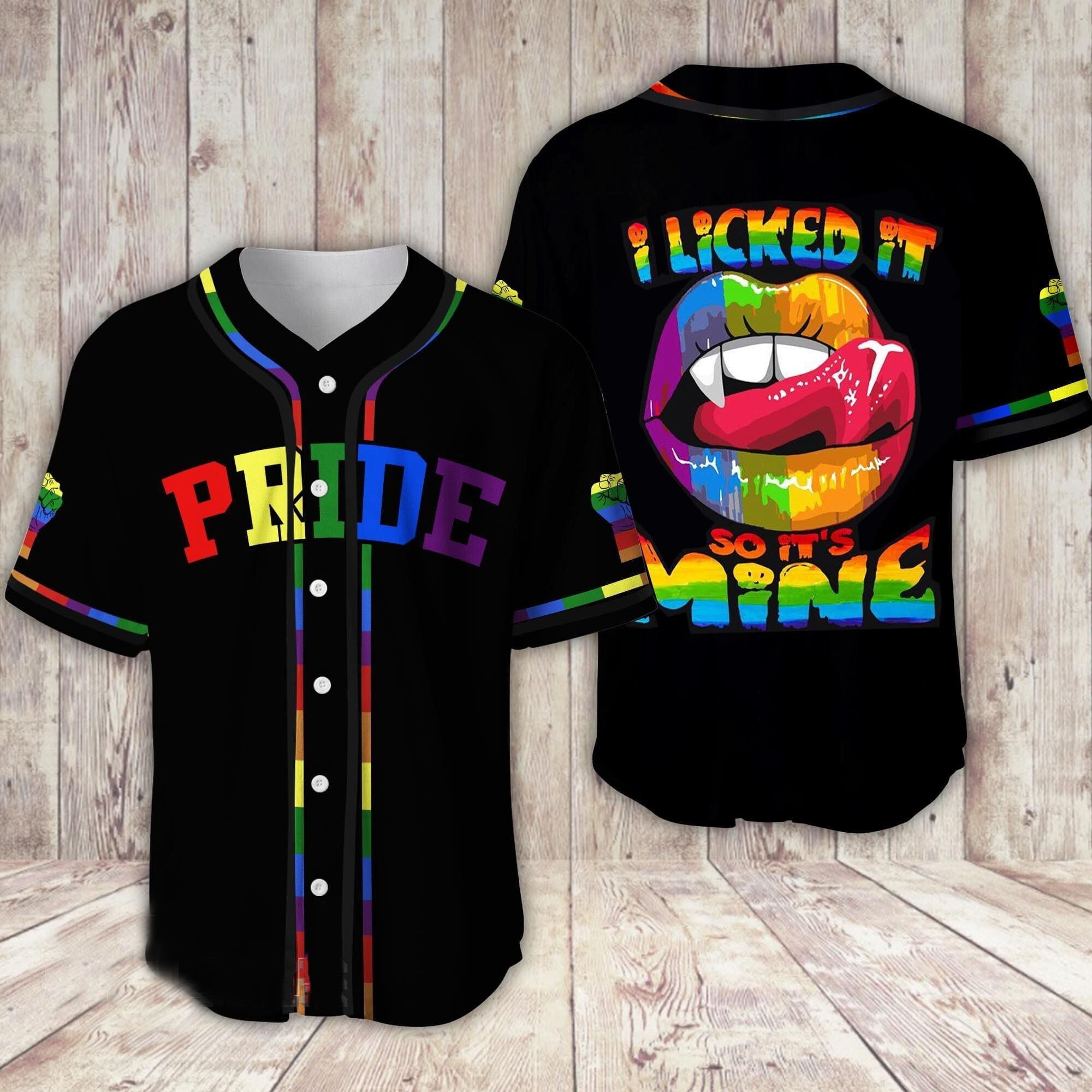 Lgbt Pride I Ever Made Was To Be Myself Baseball Jersey Shirt