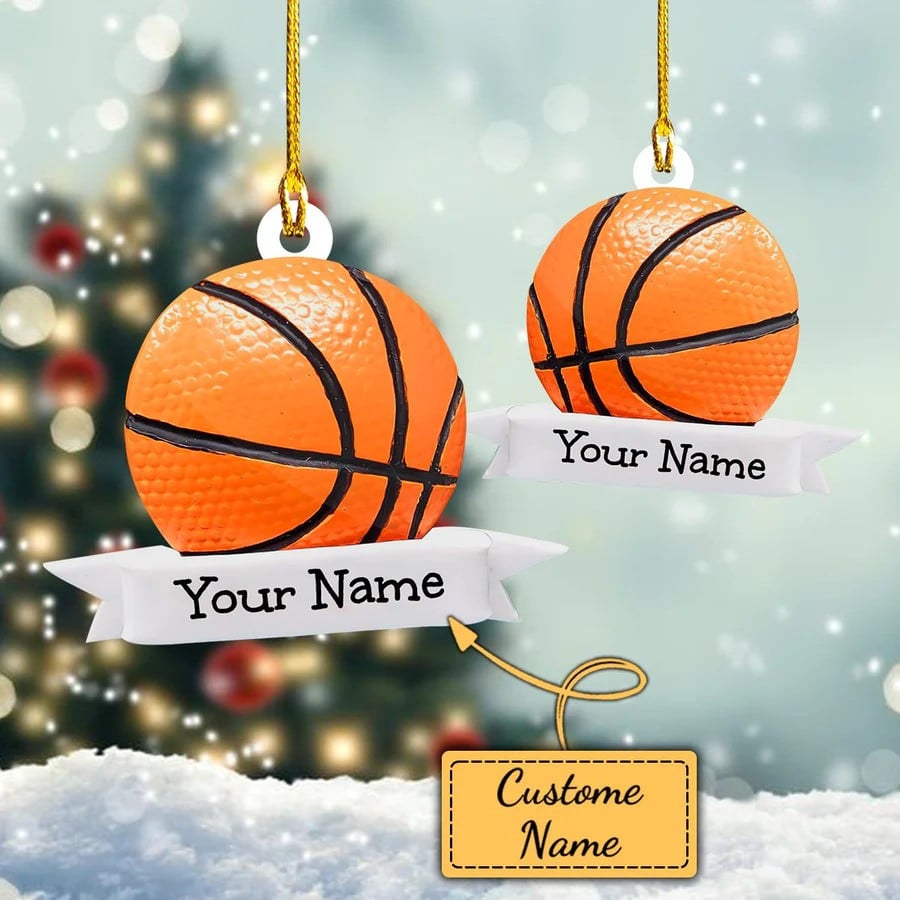 Personalized Basketball Custom Shape Acrylic Ornament for Basketball Players