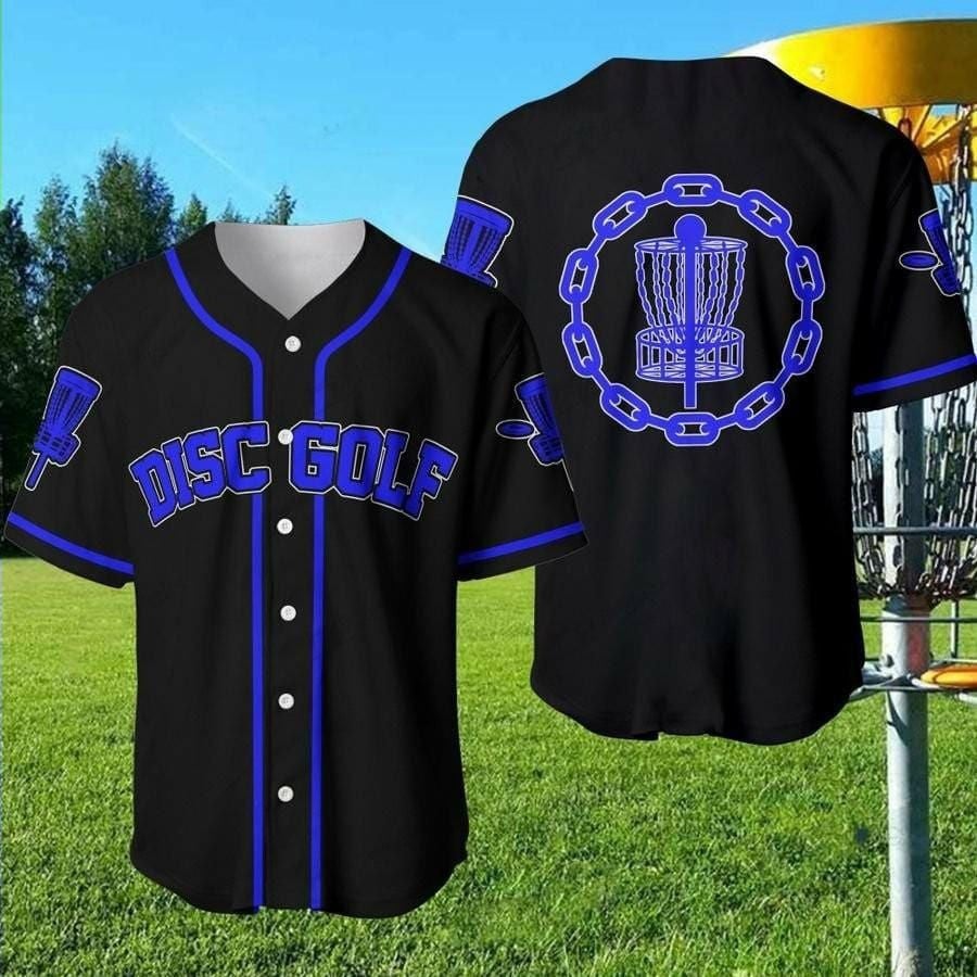 Disc Golf Chain Personalized Baseball Jersey/ Disc Golf Lover/ Funny Shirt For Men
