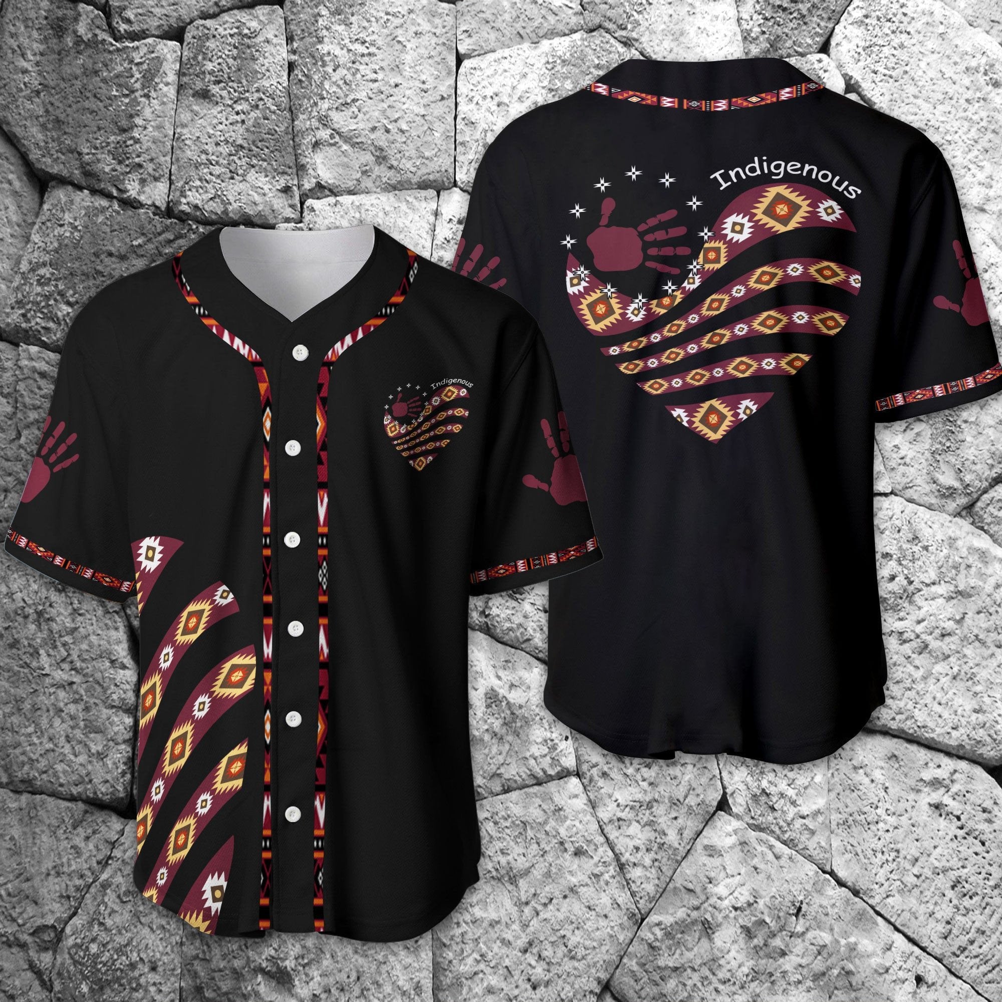Personalized Native American Baseball Jersey/ Idea Gift for Native American
