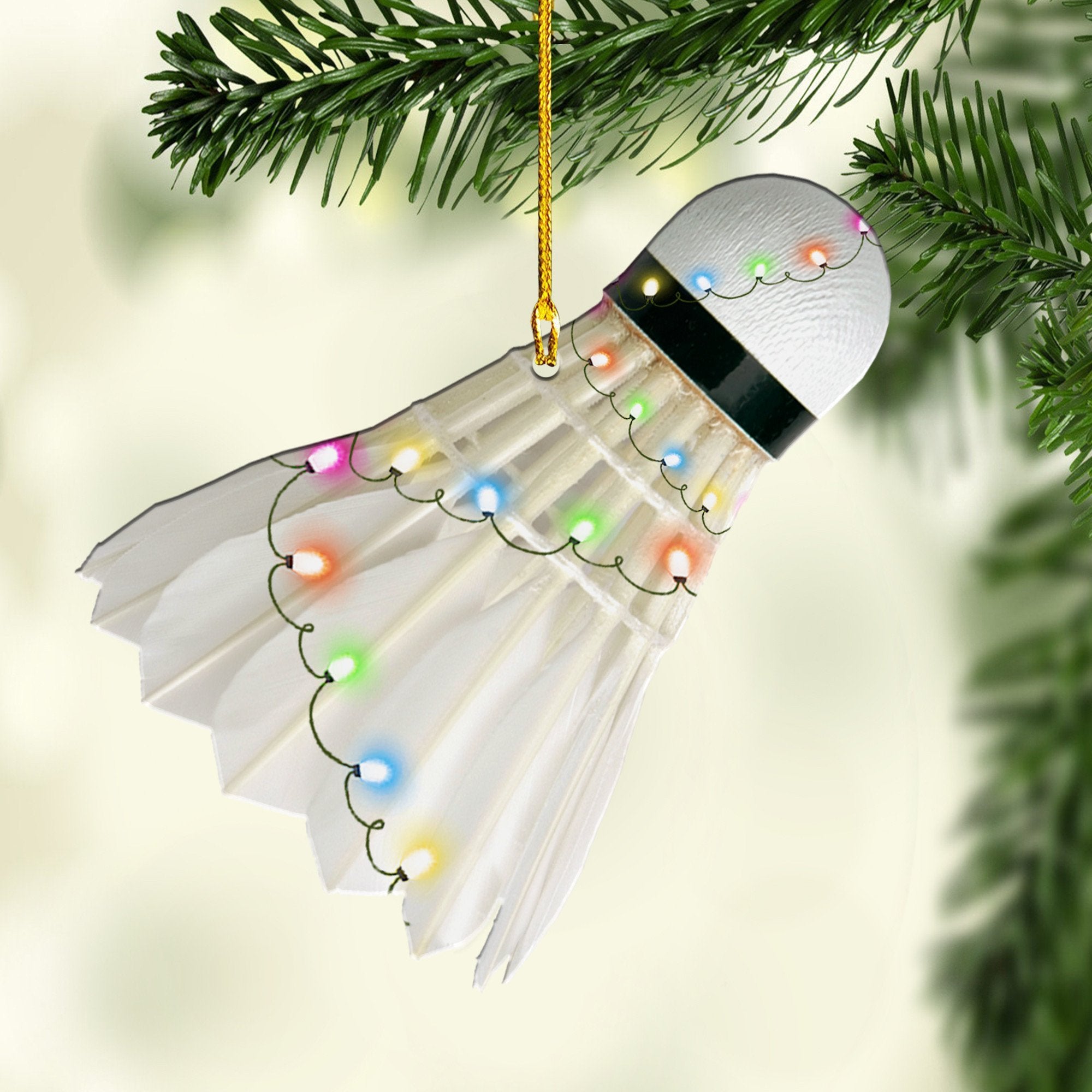 Badminton Multi Color Shaped Acrylic Ornaments/ Gift for Badminton Player