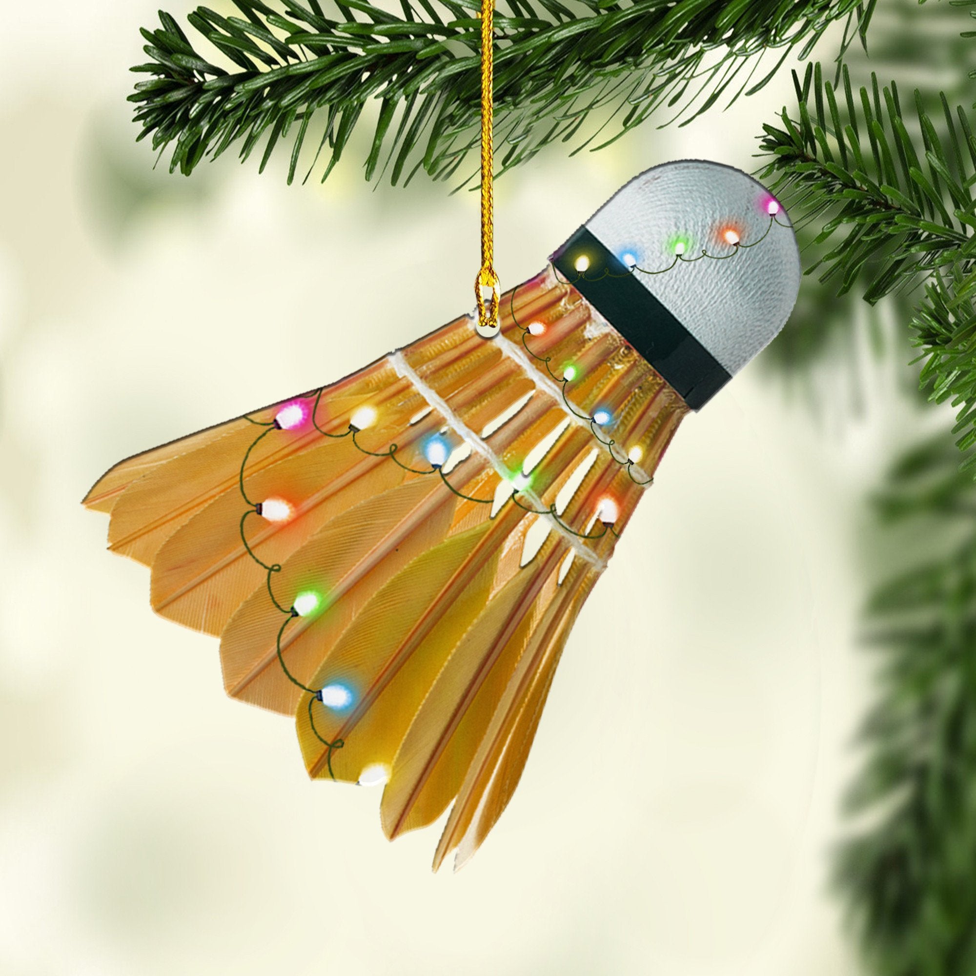 Badminton Multi Color Shaped Acrylic Ornaments/ Gift for Badminton Player