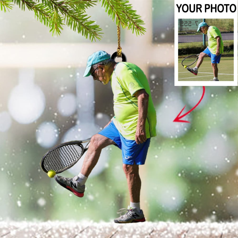 Personalized Photo Tennis Christmas Ornament Tennis Player Ornament Decorating For Christmas