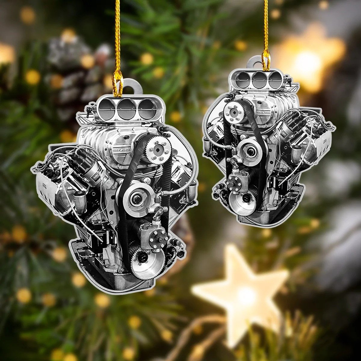 Drag Racing Ornament 2023 Drag Racing Christmas Tree Ornaments Decoration Gift Ideas