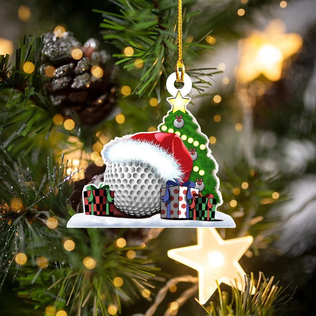 Golfer Snowman Ornament Golf Christmas Ornaments Gifts For Golf Lovers