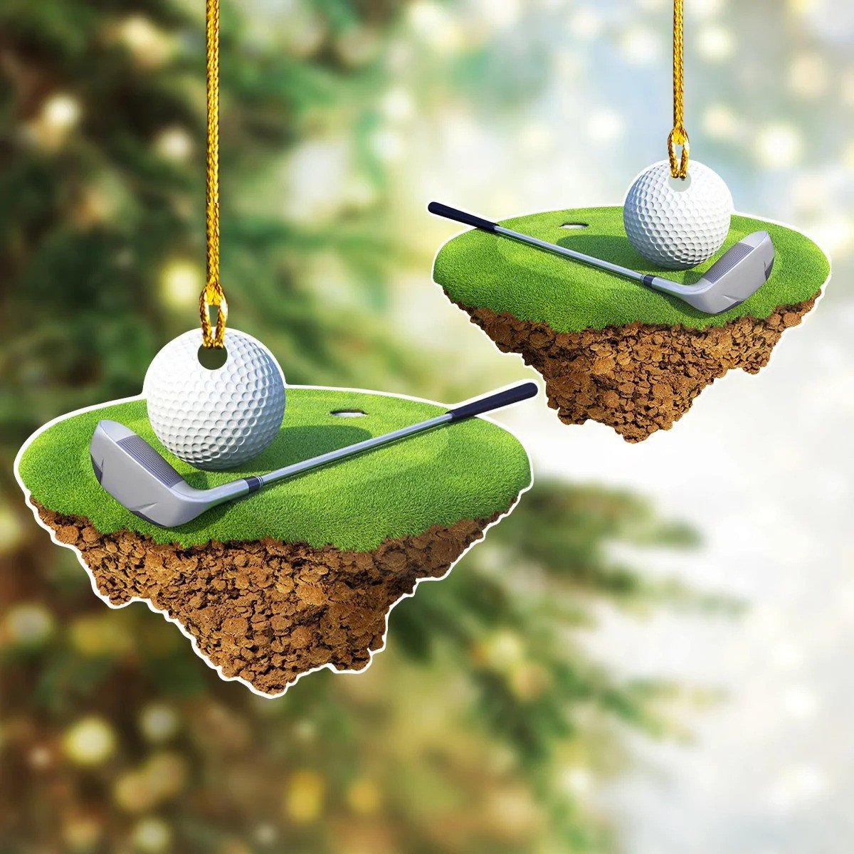 Golf Ornament Golf Xmas Tree Ornaments Decorating For Christmas 2023