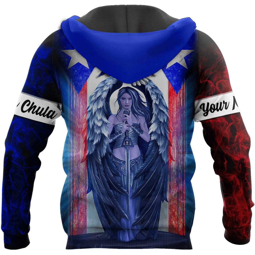 Coolspod Personalized Boricua Chula Smoke All Over Printed 3D Hoodie Shirts