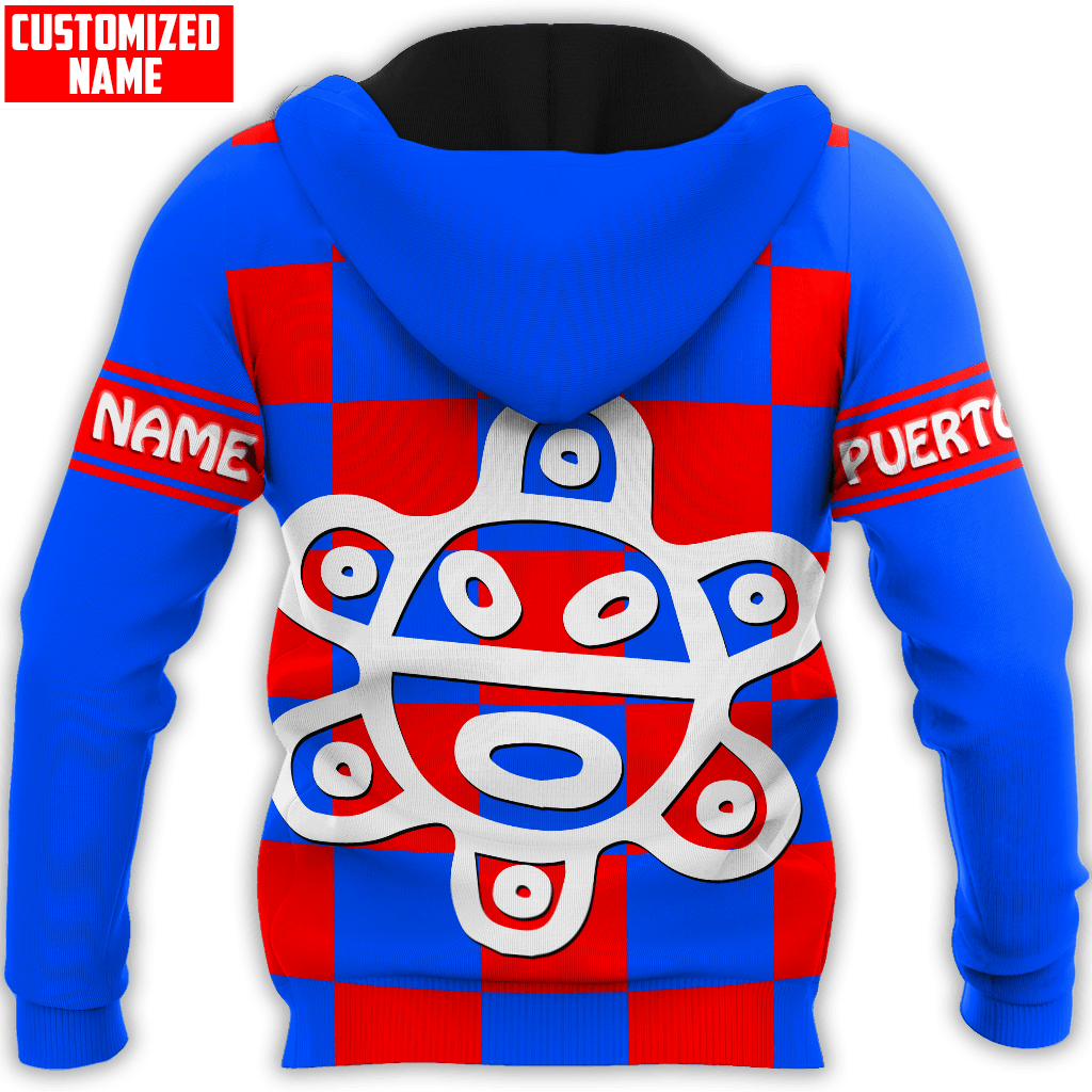 Coolspod Personalized Puerto Rico Sun Taino 3D Full Printed Hoodie Shirts