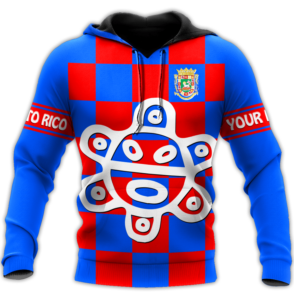 Coolspod Personalized Puerto Rico Sun Taino 3D Full Printed Hoodie Shirts