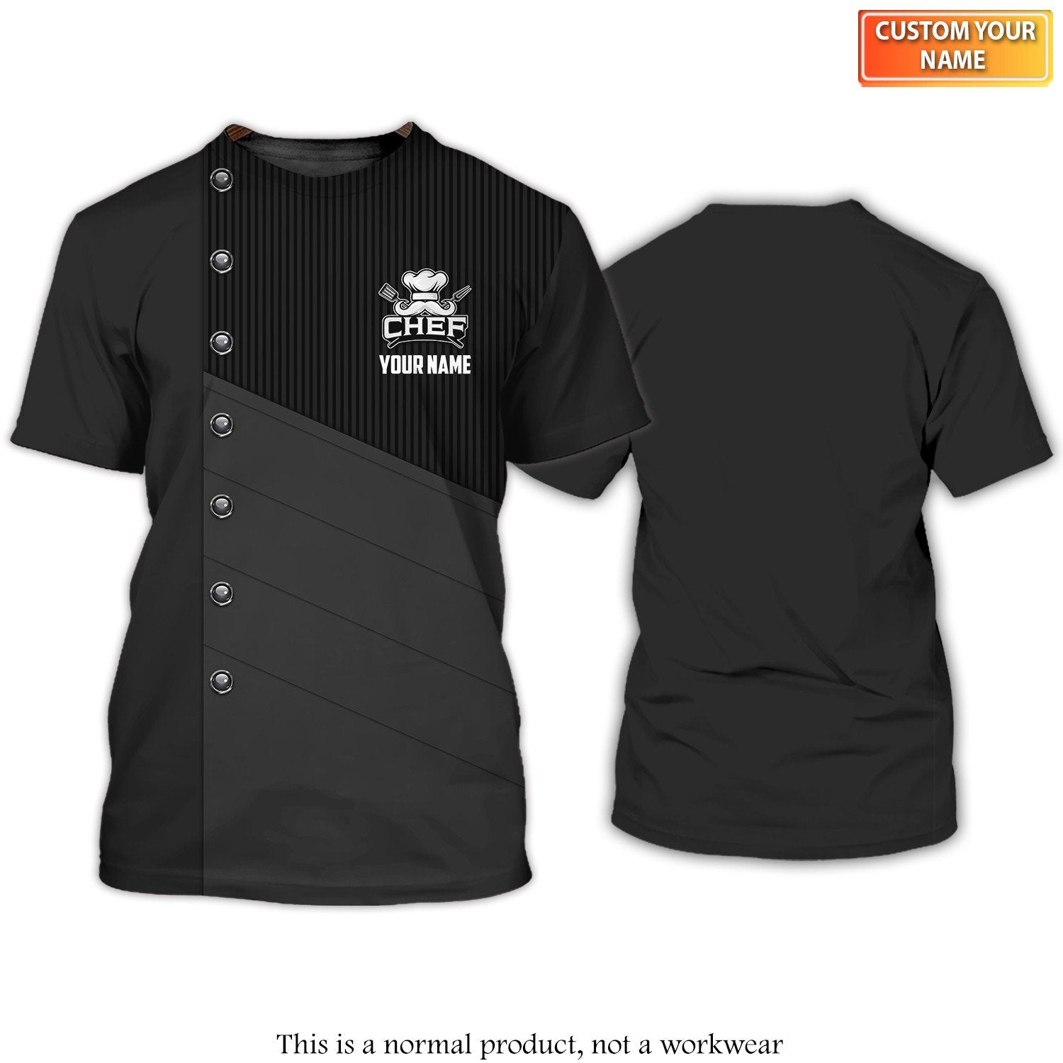 Chef Shirt Custom Cook Zipper Hoodie Black & Red/ Master Chef Shirt/ Chef Shirt Gift