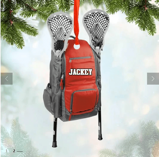 Personalized Hockey Bag Christmas acrylic Ornament Printed/ hockey christmas ornament