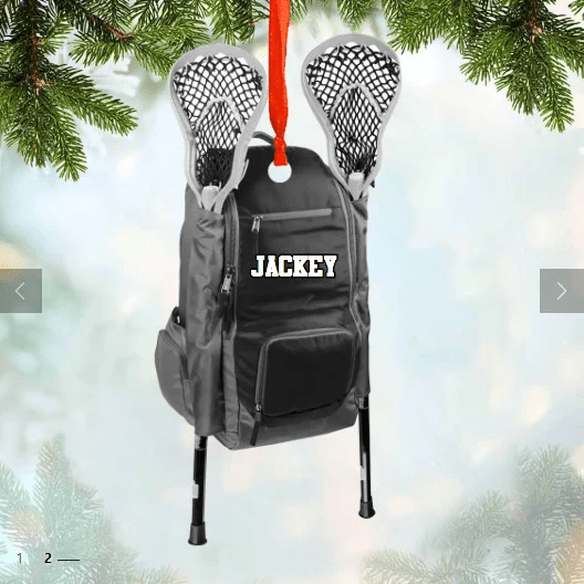 Personalized Hockey Bag Christmas acrylic Ornament Printed/ hockey christmas ornament