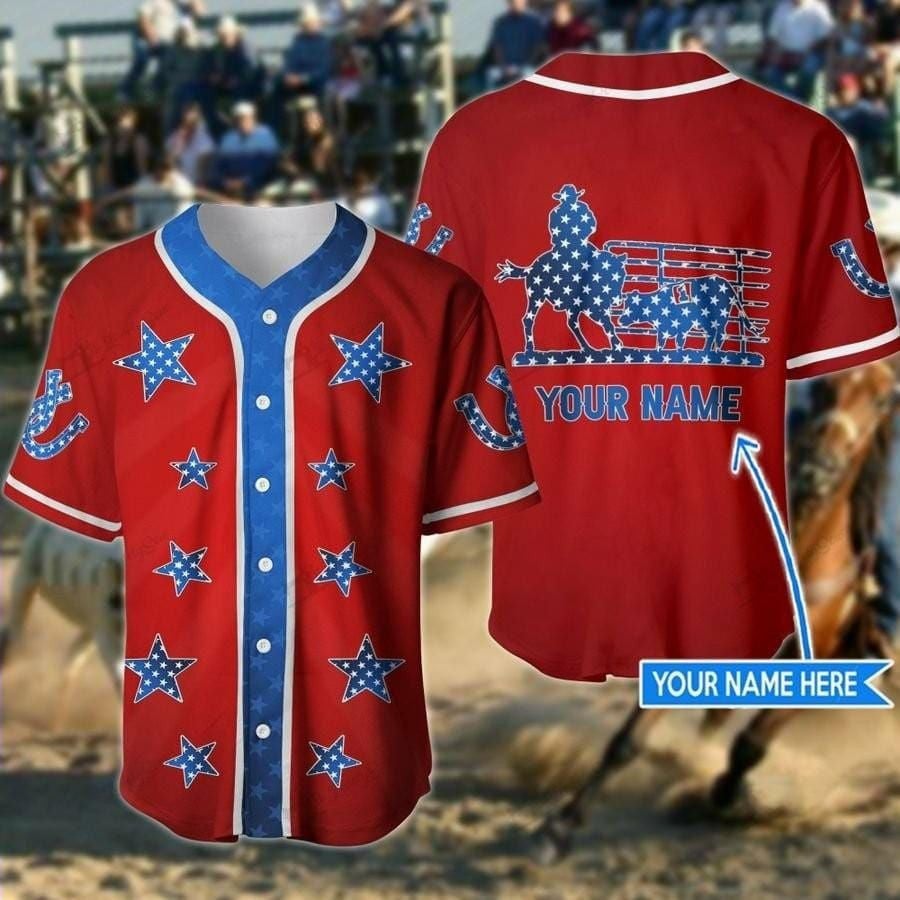 Ranch Sorting Metal Personalized Baseball Jersey/ American Star Ranch Sorting Shirt