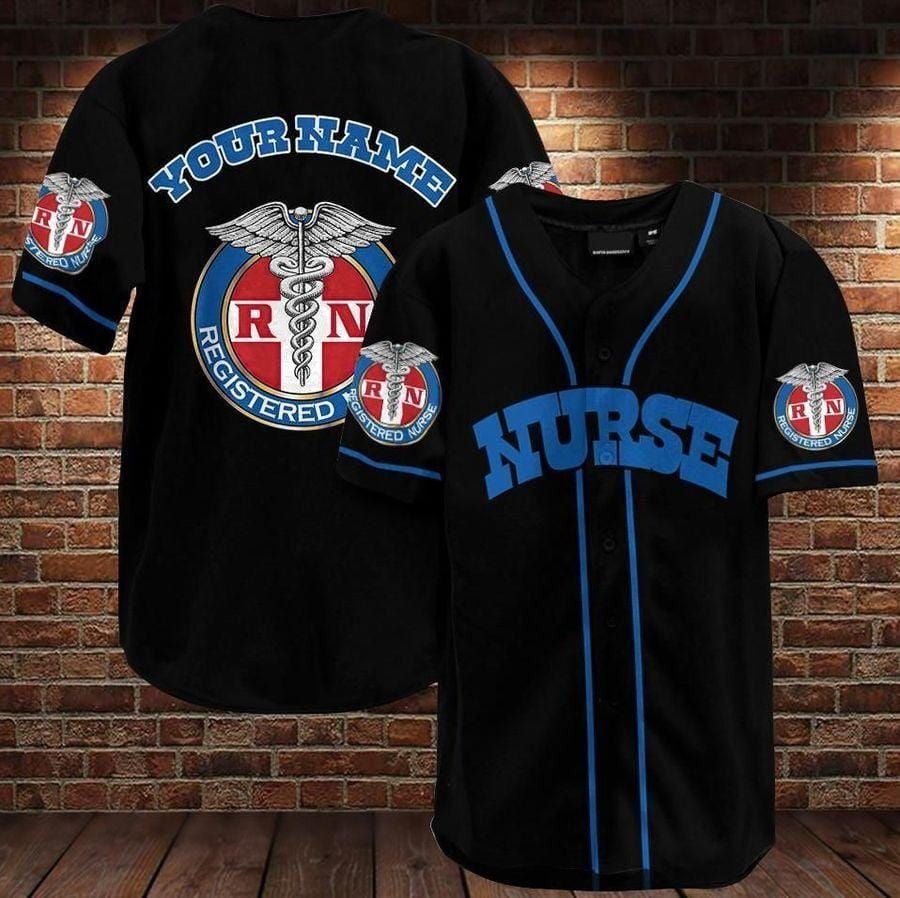 Nurse Symbol Personalized Baseball Jersey/ Perfect Shirt for Register Nurse