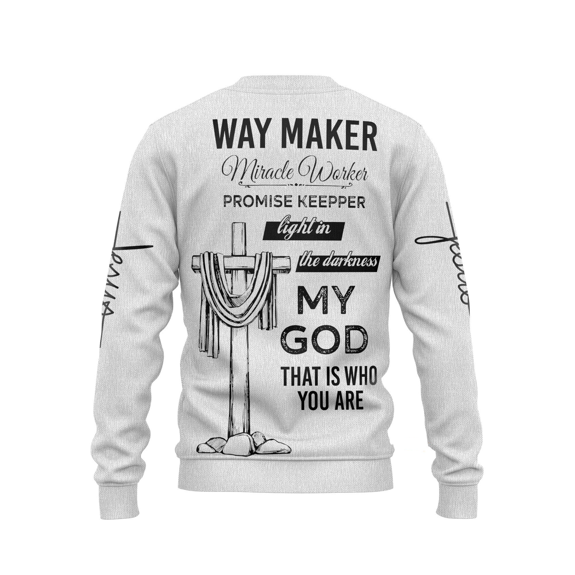 Christian Jesus Easter Ugly Christmas Sweater 3D Printed Best Gift For Xmas