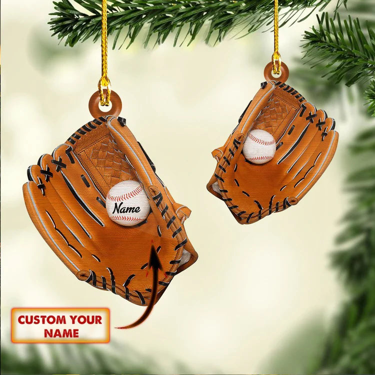Ornament Baseball Glove - Ornament Christmas - Gift for Baseball Son