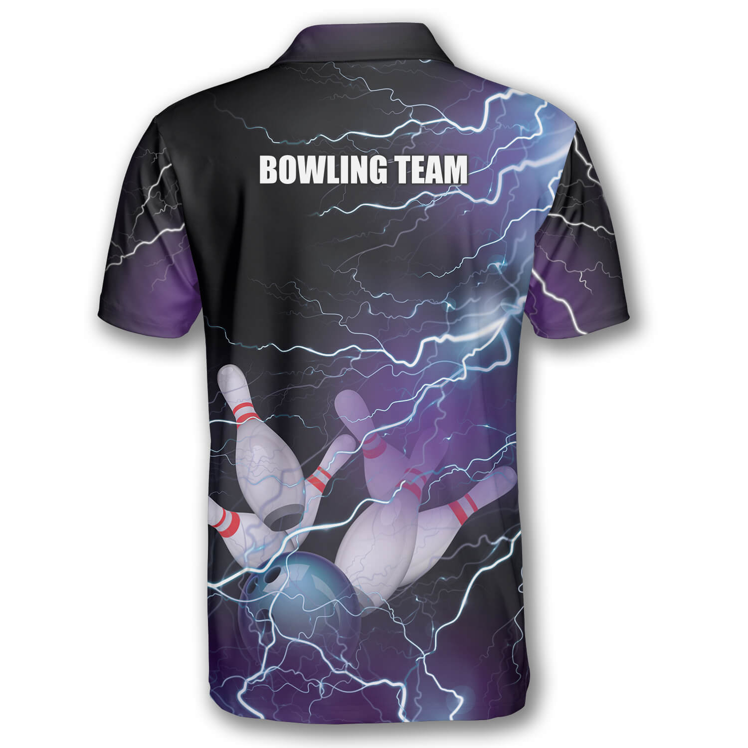 Strike Thunder Lightning Custom Bowling Shirts for Men