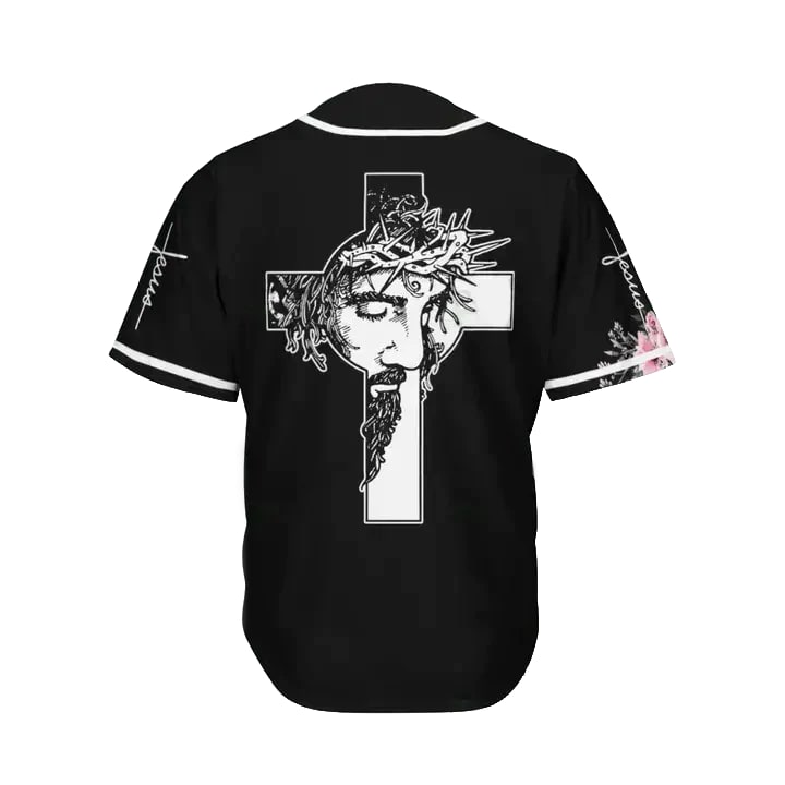 Cross/ God/ Flower/ Faith Baseball Jersey - Custom Baseball Jersey Shirt For Men Women