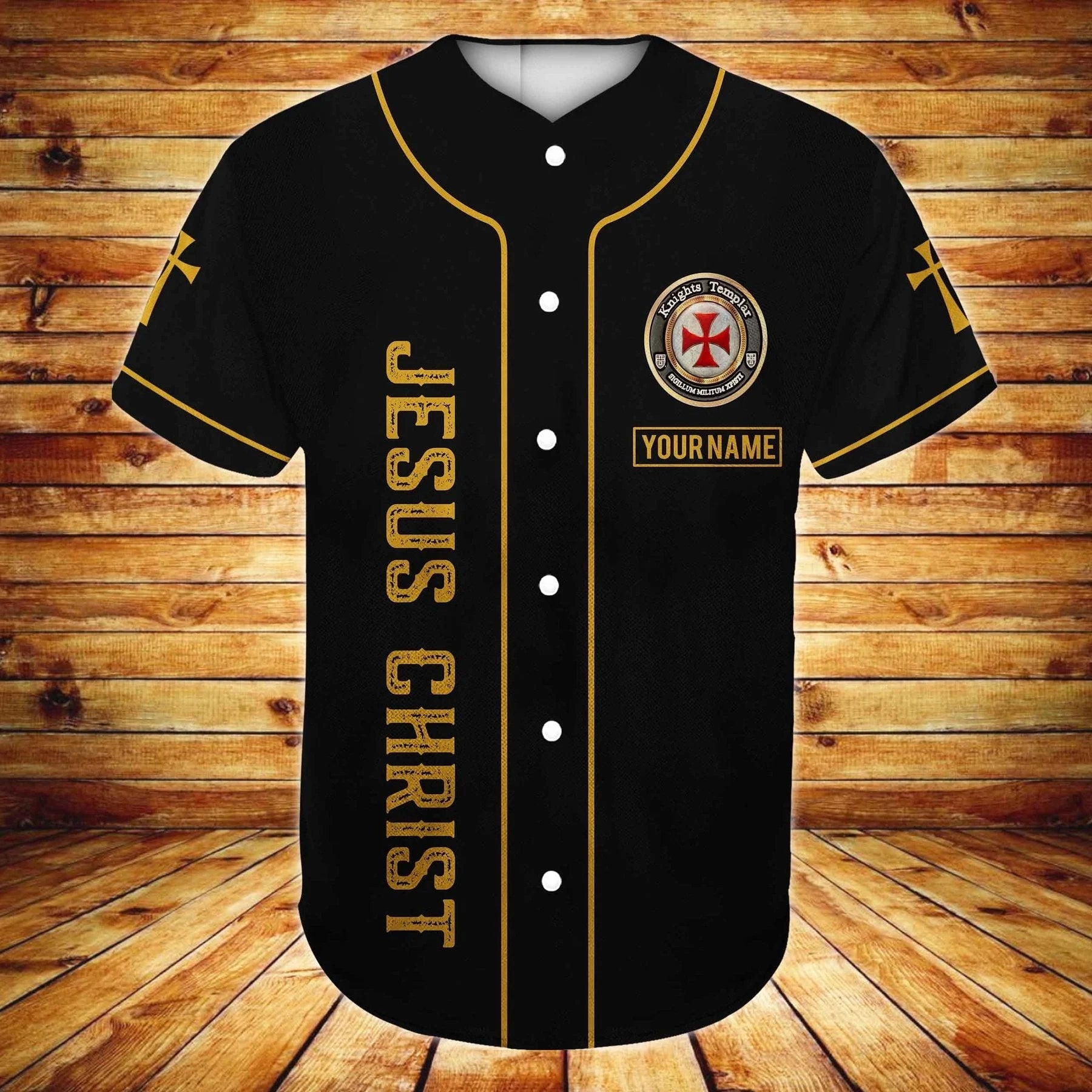 Cross/ Lion Baseball Jersey - My God